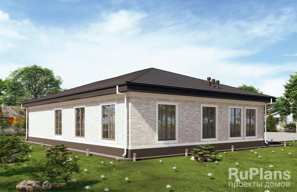 Одноэтажный дом с гаражом, 3 спальнями и кабинетом Rg6220 — фото 3