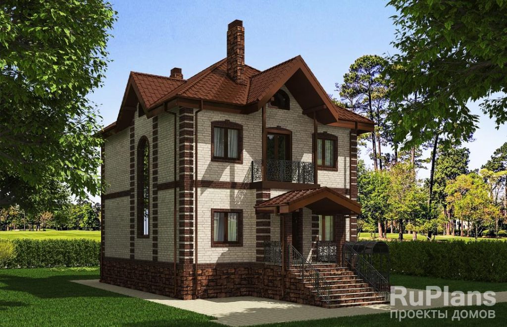 Проект двухэтажного дома с подвалом и гаражом Rg5652 — фото 3