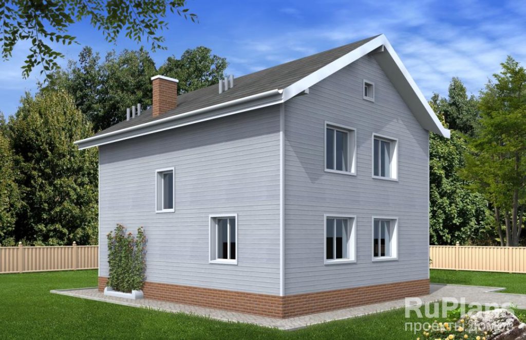 Проект двухэтажного дома в американском стиле Rg4822 — фото 3