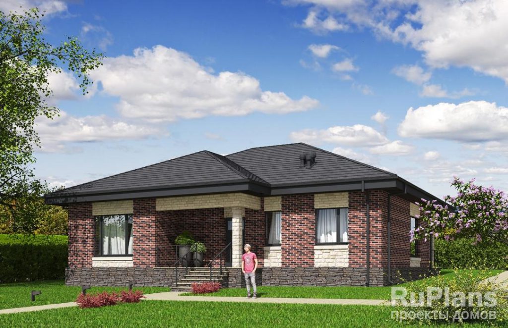 Проект одноэтажного дома с террасой Rg6024 — фото 3