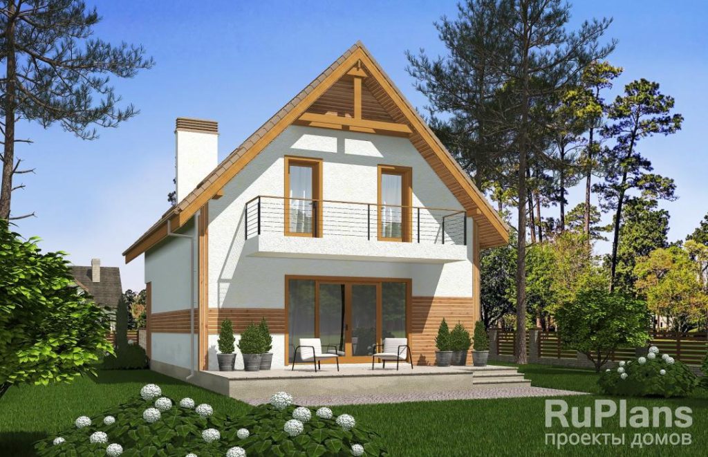Проект одноэтажного жилого дома с мансардой Rg5272 — фото 3