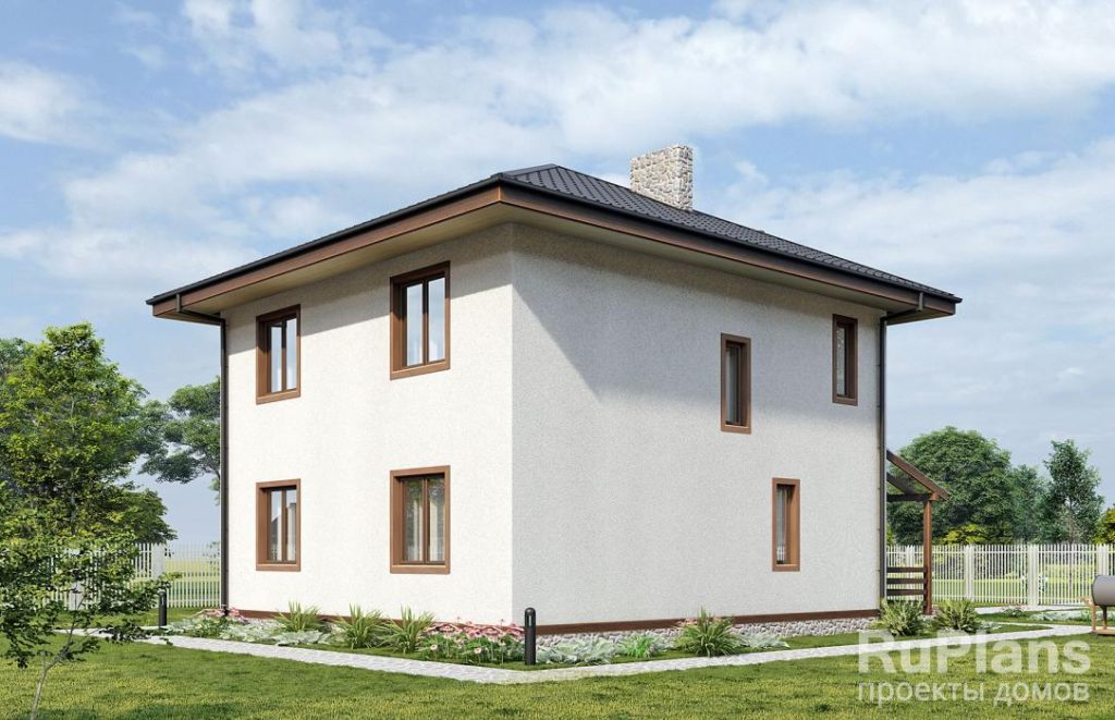 Проект  двухэтажного жилого дома с террасой Rg5506 — фото 3