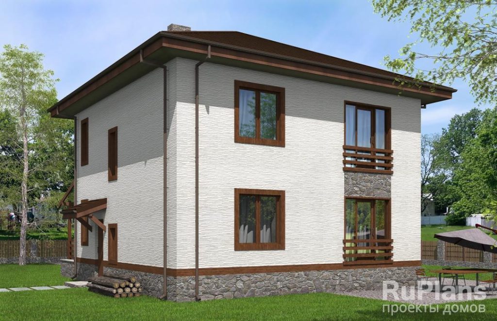 Проект двухэтажного жилого дома с террасами Rg5108 — фото 3