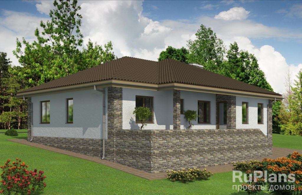 Проект одноэтажного дома на склоне Rg4857 — фото 3