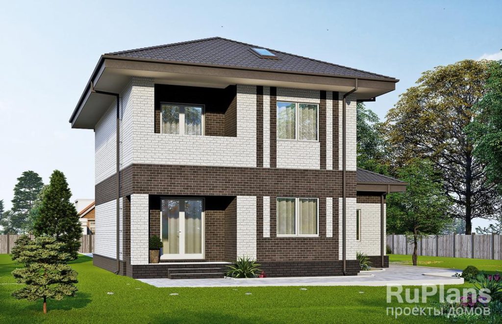 Двухэтажный дом с гаражом и лоджией Rg3918 — фото 3