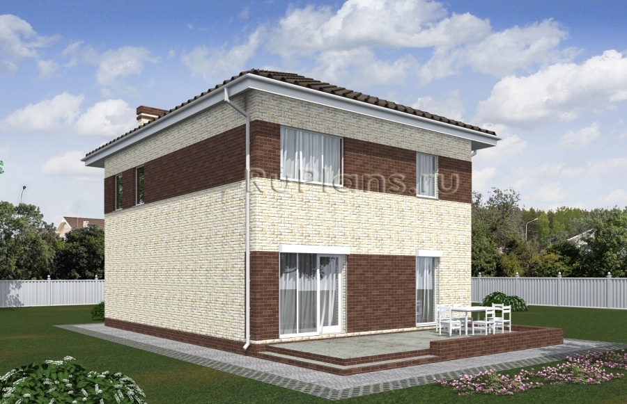 Проект компактного двухэтажного дома с террасой Rg5029 — фото 3