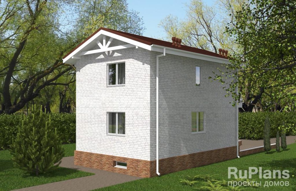 Проект двухэтажного дома с подвалом и гаражом Rg5528 — фото 4