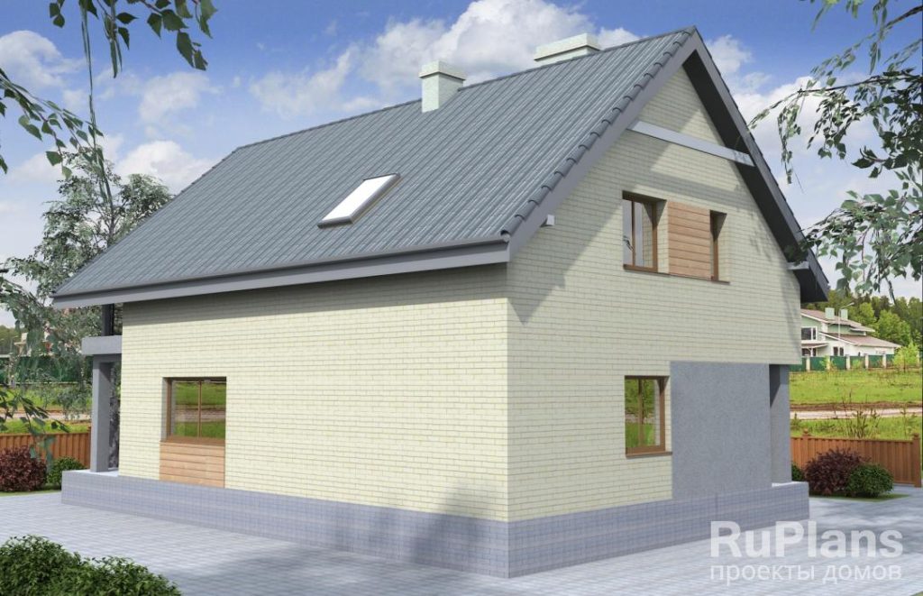 Проект дома с мансардой и террасой Rg4028 — фото 4
