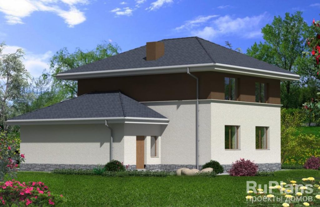 Проект загородного дома из забутовочного кирпича Rg4776 — фото 4