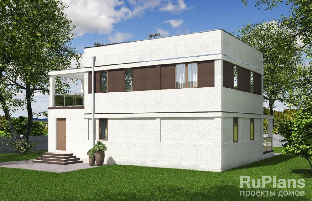Проект двухэтажного жилого дома с террасами Rg5264 — фото 4