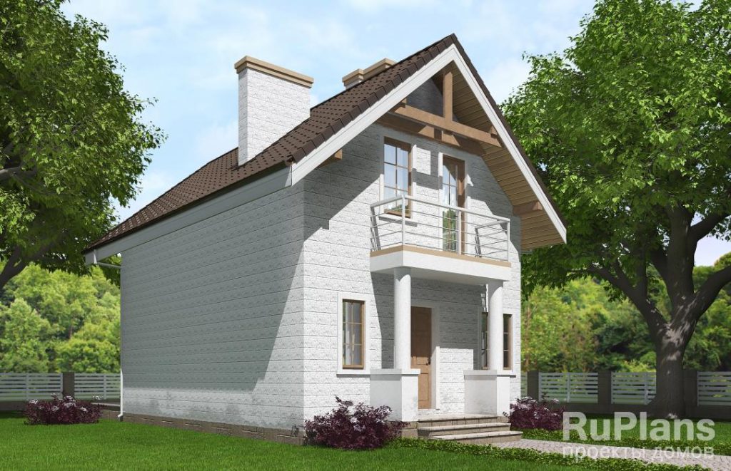 Проект одноэтажного жилого дома с мансардой Rg5273 — фото 4