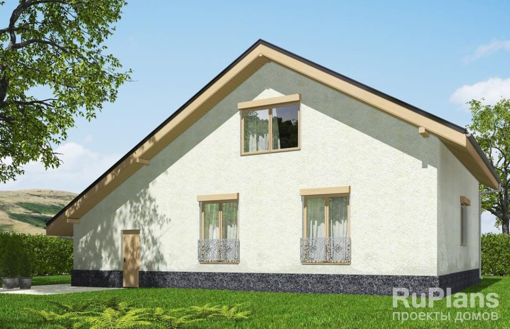 Проект одноэтажного дома с мансардой и гаражом Rg5678 — фото 4