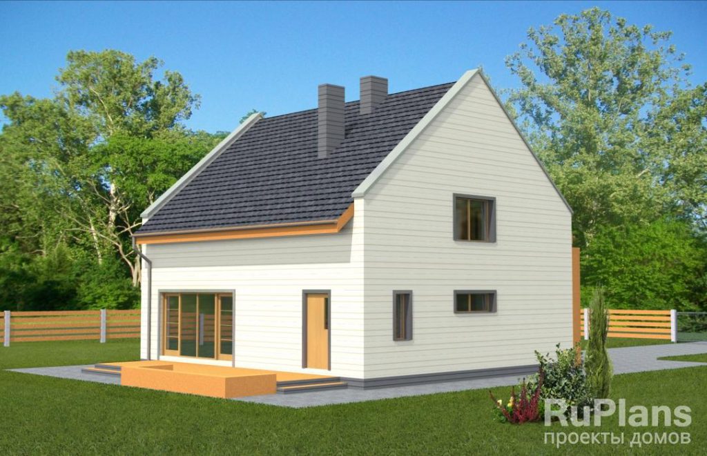Проект удобного экономичного дома с мансардой Rg3562 — фото 4