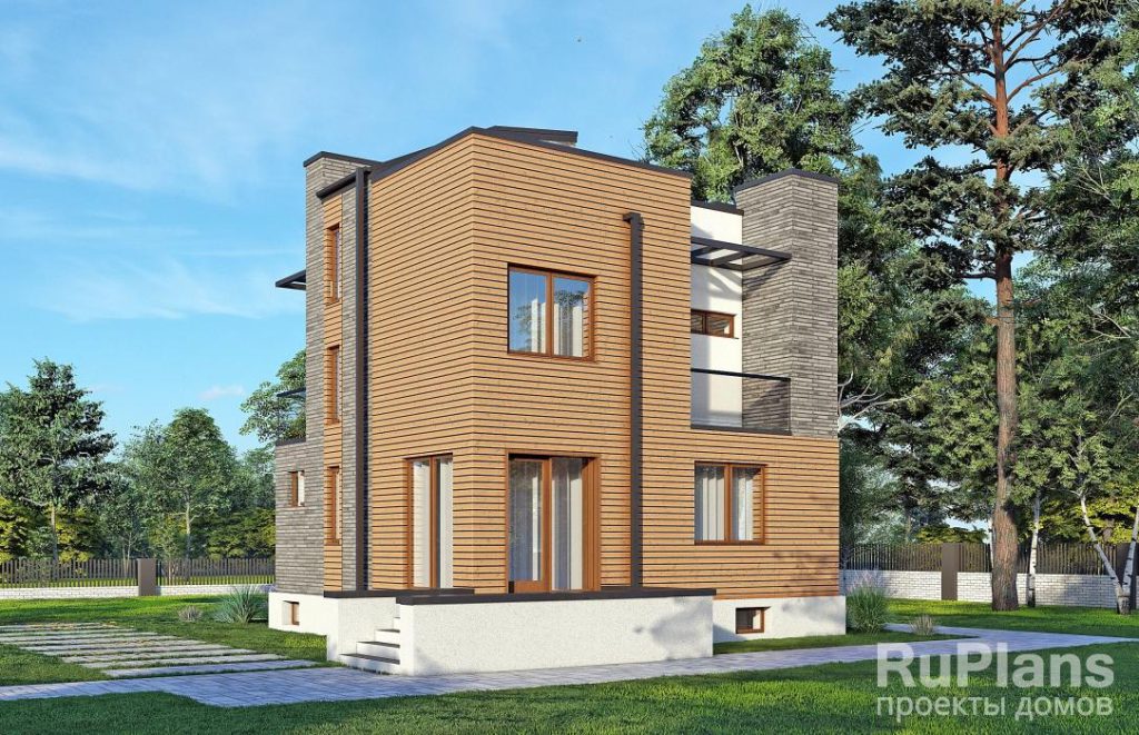 Проект двухэтажного дома с подвалом и эксплуатируемой кровлей Rg5616 — фото 4