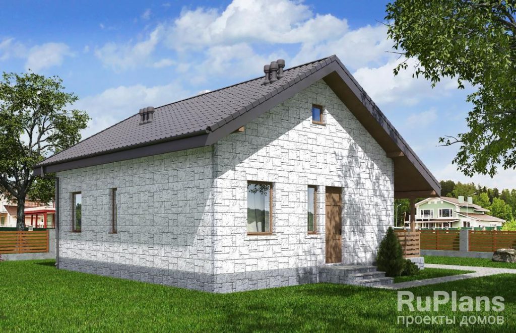 Проект одноэтажного жилого дома с террасой Rg5555 — фото 4