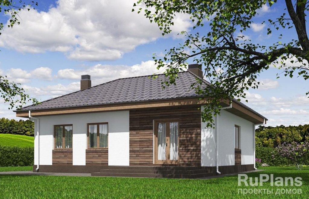 Проект одноэтажного дома с террасой Rg5653 — фото 4