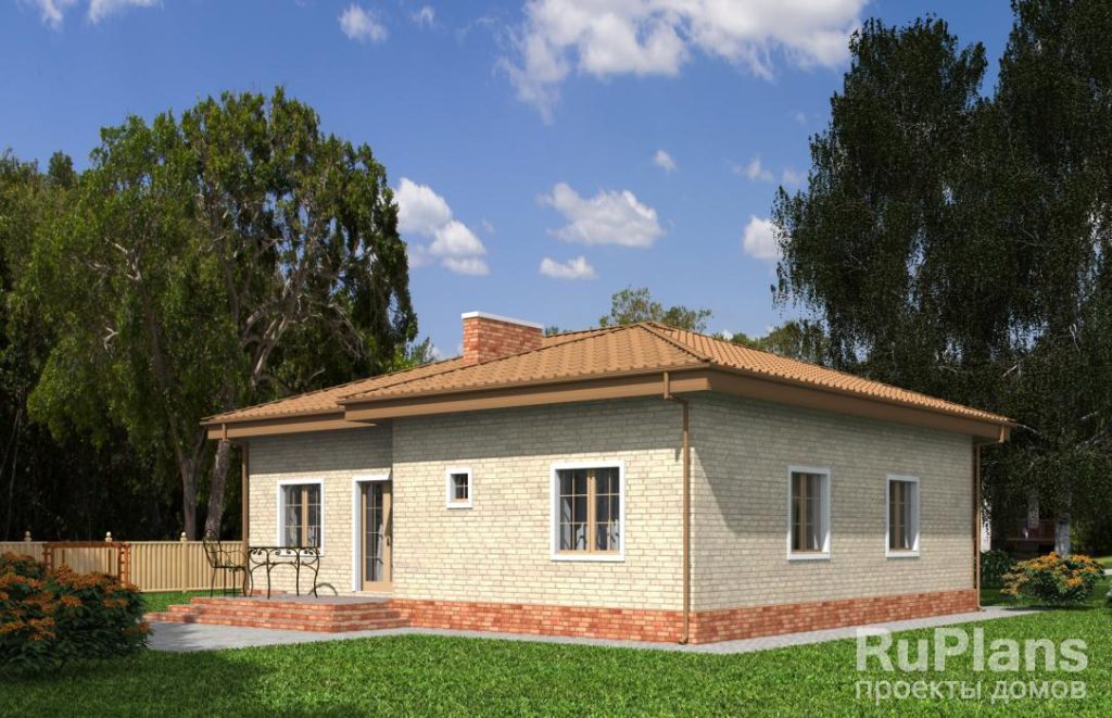 Проект одноэтажного жилого дома с террасой Rg5178 — фото 4
