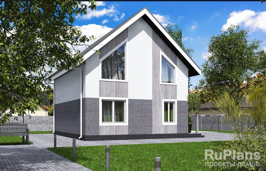 Проект небольшого одноэтажного дома с мансардой Rg3431 — фото 4