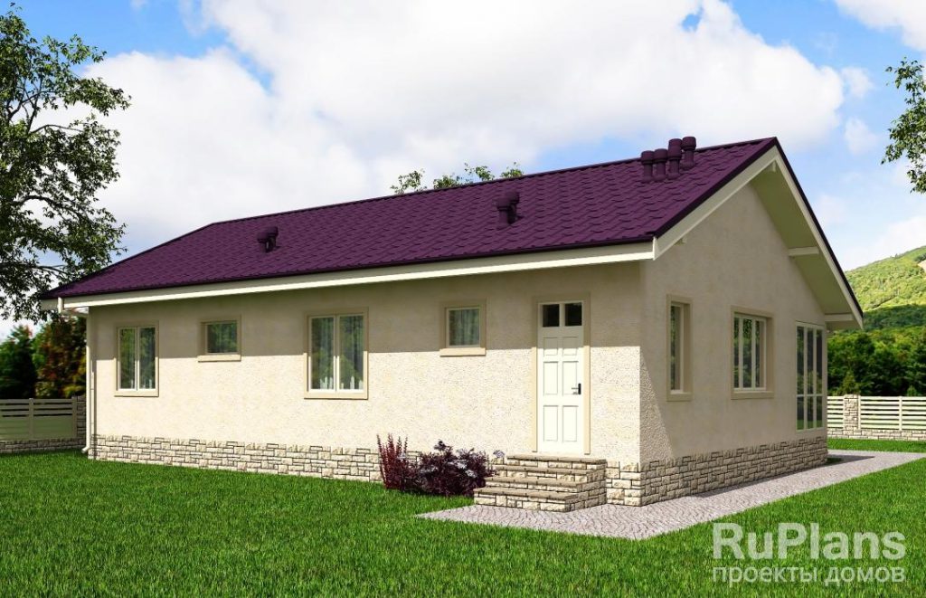 Проект одноэтажного дома с верандой Rg5797 — фото 4