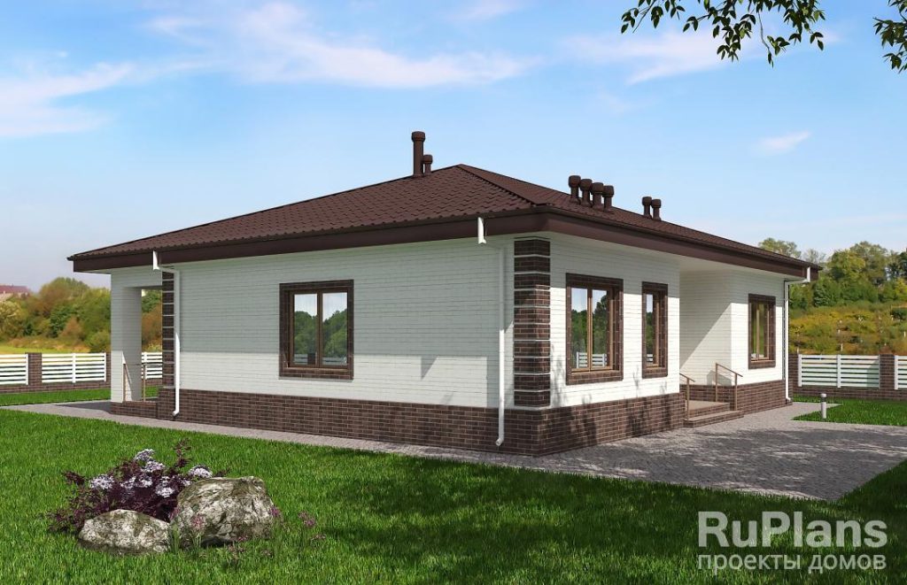 Одноэтажный дом с террасой и тремя спальнями Rg5998 — фото 4