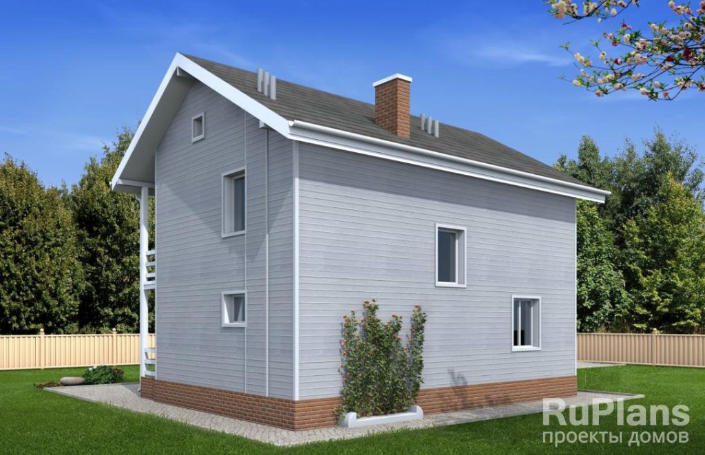 Проект двухэтажного дома в американском стиле Rg4822 — фото 4