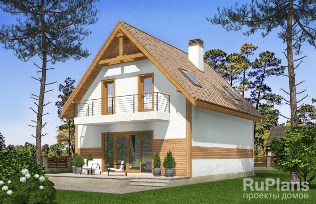Проект одноэтажного жилого дома с мансардой Rg5272 — фото 4