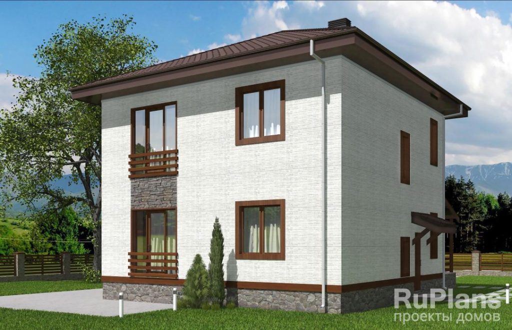 Проект двухэтажного жилого дома с террасами Rg5471 — фото 4
