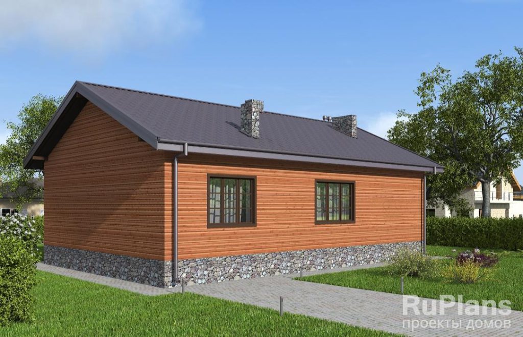 Одноэтажный дом с тремя спальнями, кухней-гостиной и вторым светом Rg6590 — фото 4