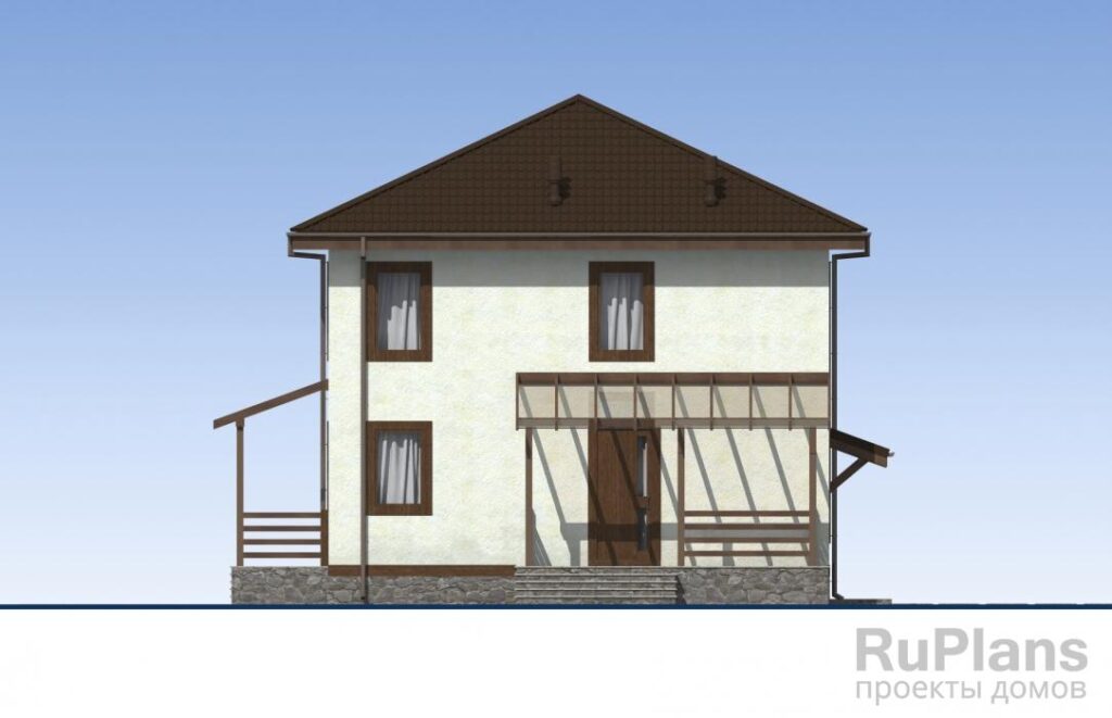 Проект двухэтажного жилого дома с террасами Rg5376 — фото 5