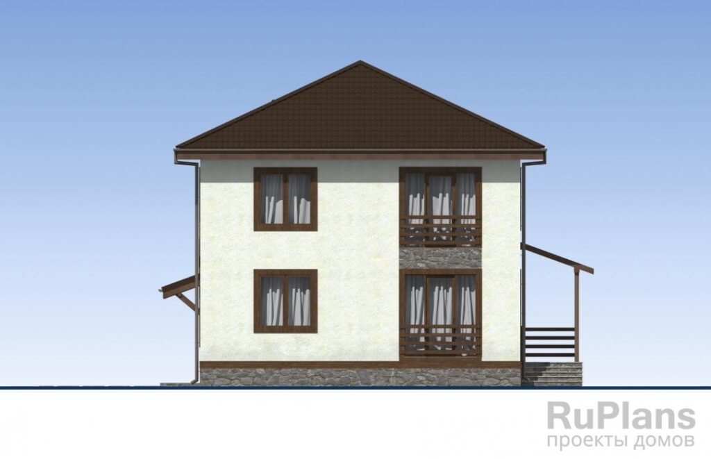 Проект двухэтажного жилого дома с террасами Rg5376 — фото 7