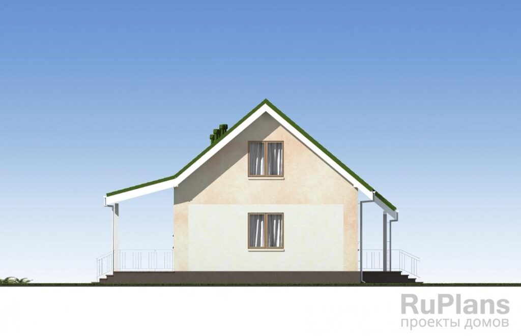 Проект одноэтажного дома с мансардой и террасами Rg5332 — фото 8