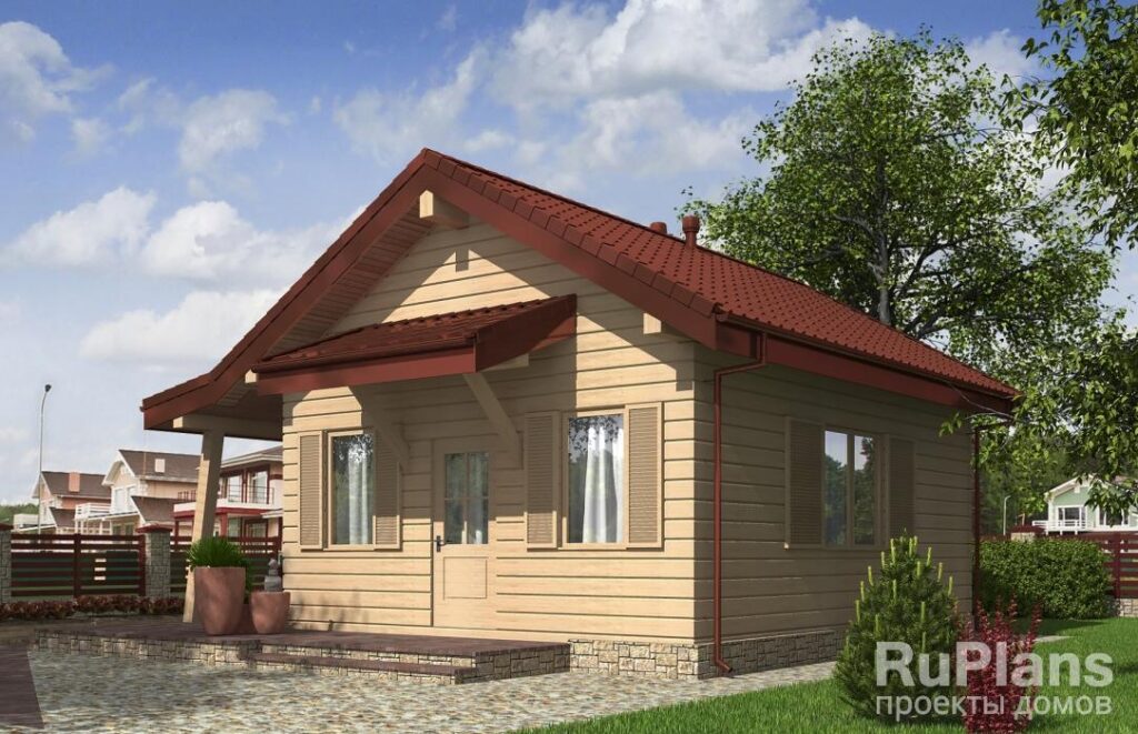 Проект одноэтажного дома с террасой Rg5331 — фото 2