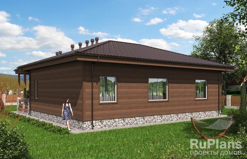 Одноэтажный дом с террасой и тремя спальнями Rg6131 — фото 3