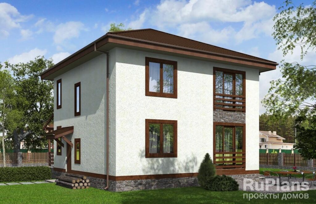 Проект двухэтажного жилого дома с террасами Rg5376 — фото 3