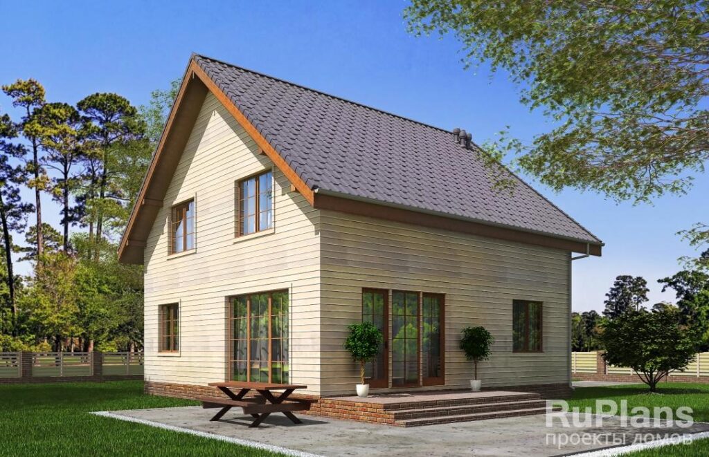 Проект одноэтажного жилого дома с мансардой Rg5217 — фото 4