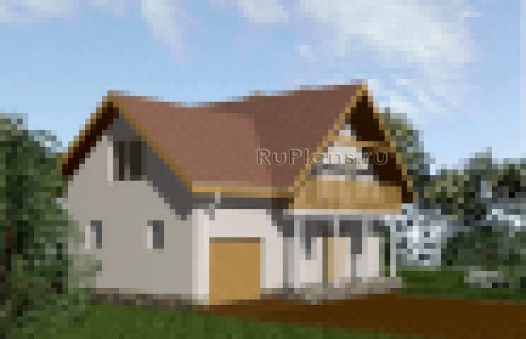 Проект небольшого дома с мансардой и гаражом Rg3348 — фото 4